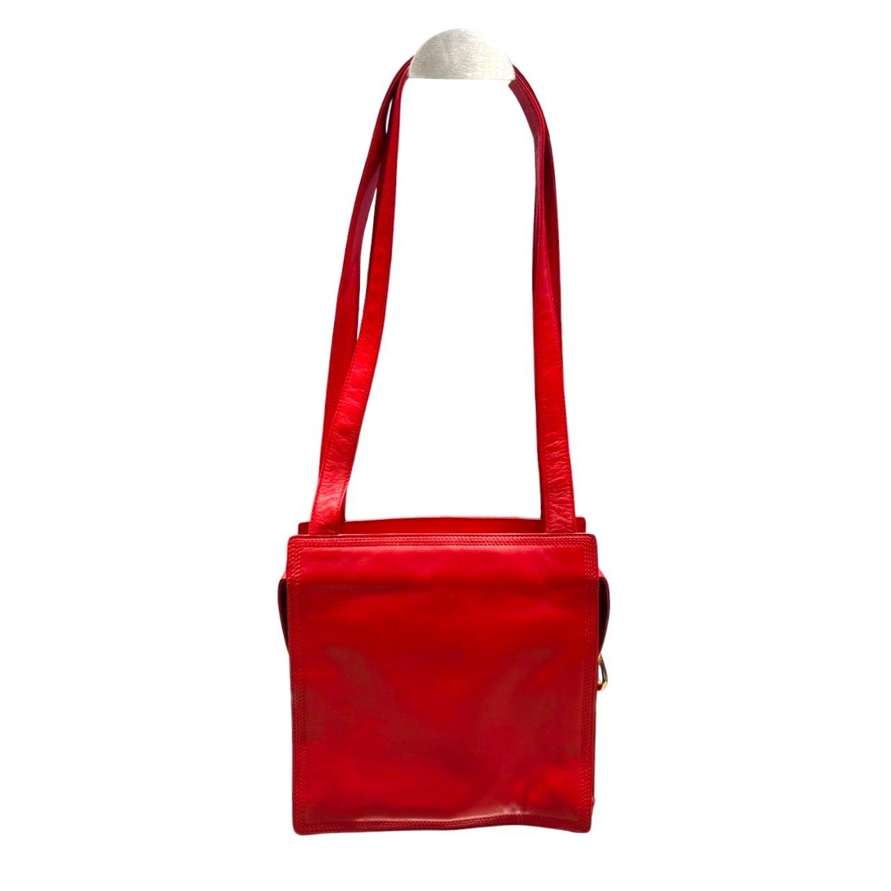 【美品】LOEWE(ロエベ)ハンドバッグ パテントレザー ヴィンテージ 赤 レア VINTAGE LOEWE/ロエベ】Barcelona（ハンドバッグ）｜DECOUVERTE
