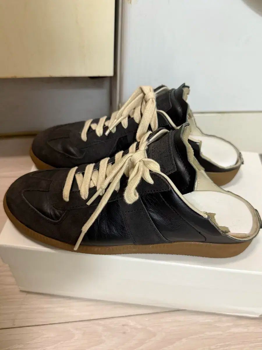 メゾンマルジェラ ドイツ軍 ミュール ブラック 37 5