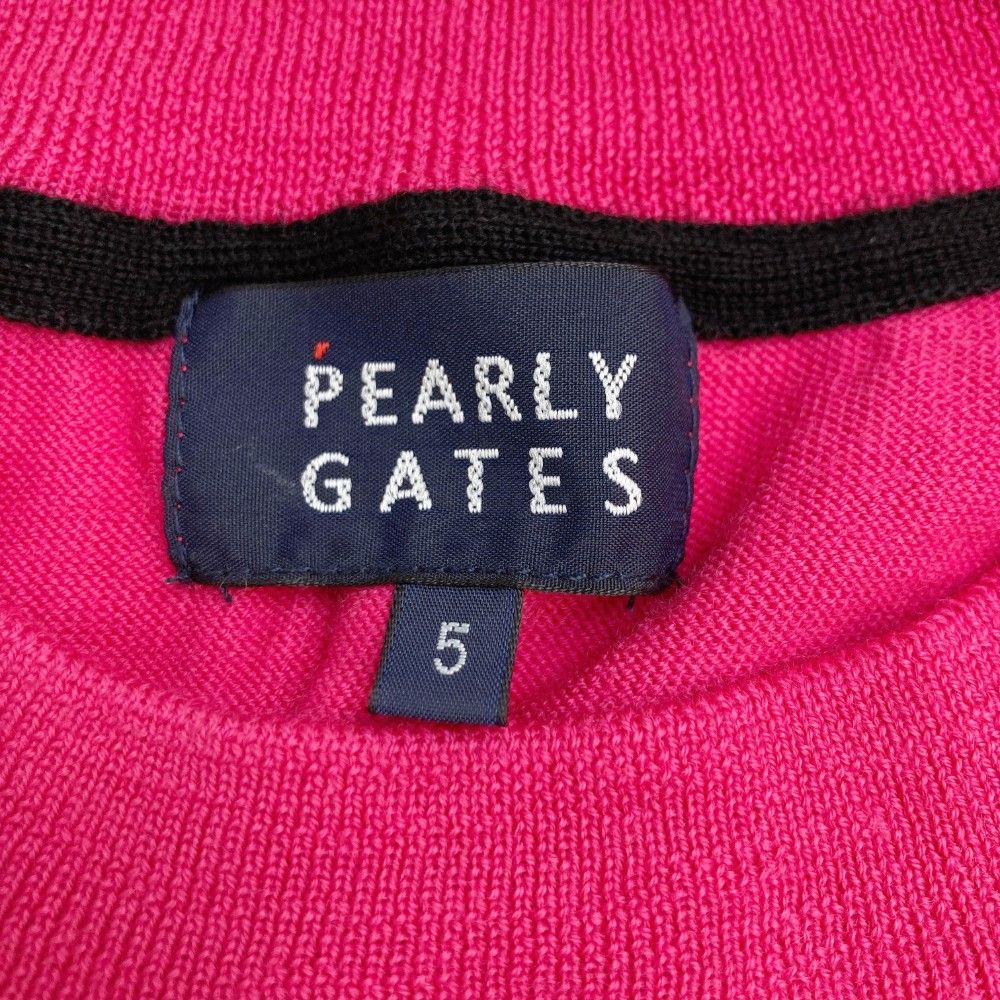 PEARLY GATES ピンク セーター サイズ5 サイズ：5 PEARLY GATES パーリーゲイツ ニット セーター ピンク