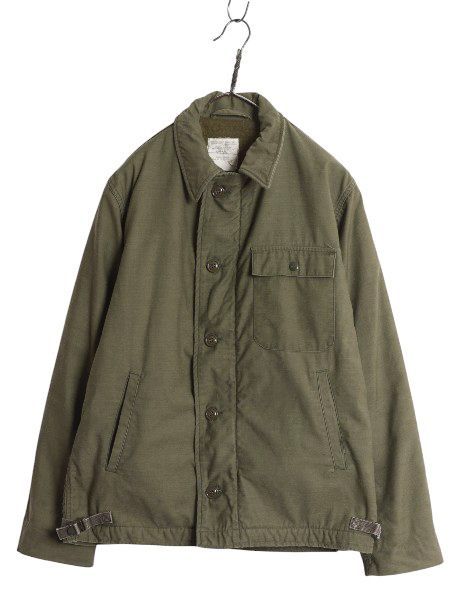 80s usarmy A2 デッキジャケット 名作 80s 米軍 実物USNavy A-2 デッキ ジャケット ミリタリー