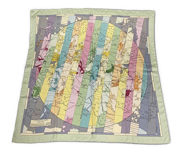 エルメススカーフ　地図柄　新品