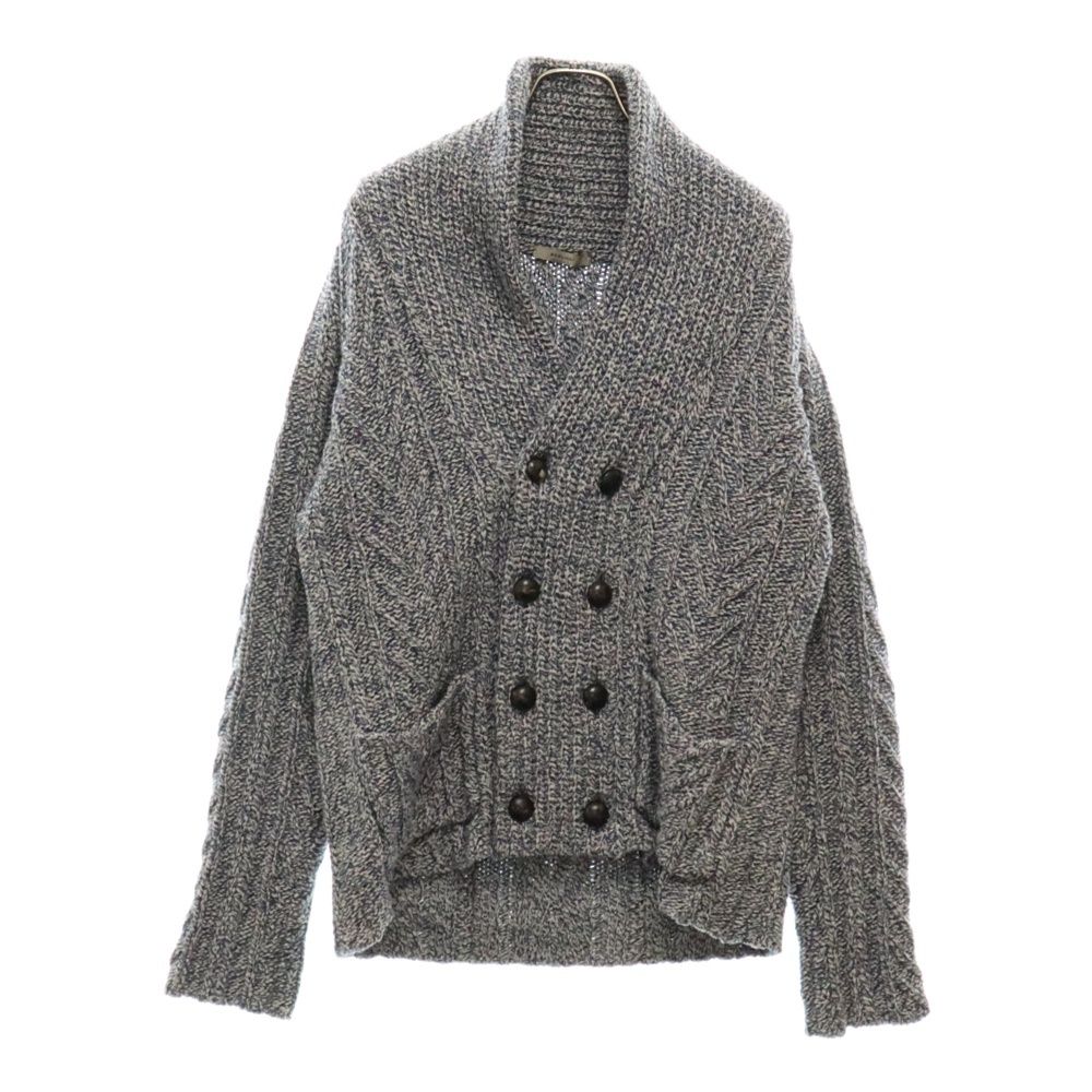 BOGLIOLI (ボリオリ) ダブルブレスト ウールシルク混紡 ショールカラー