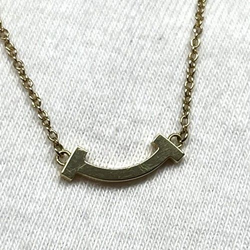 Tiffany&Co. ティファニー Tスマイル ネックレス ミニ 62617640 750YG  