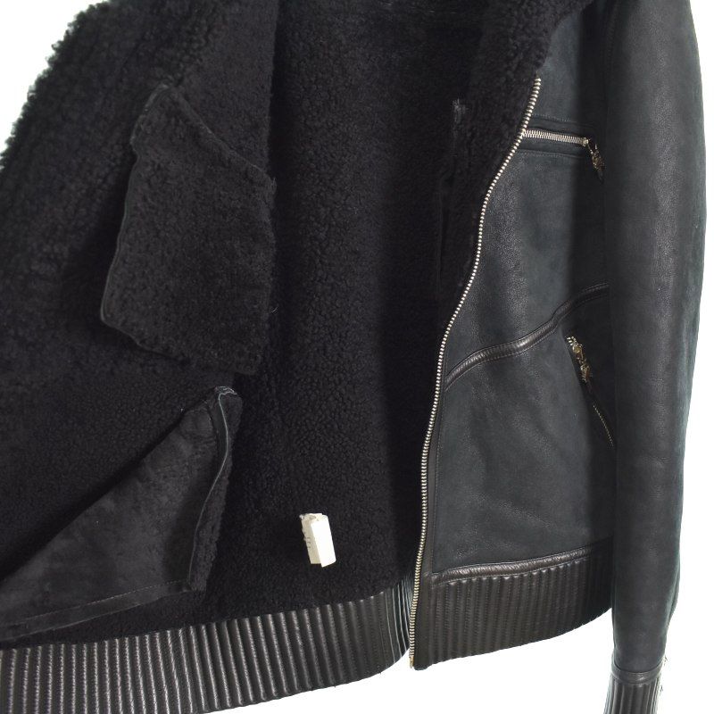 クロムハーツ CHROME HEARTS シアリング ボンバー ムートン レザー