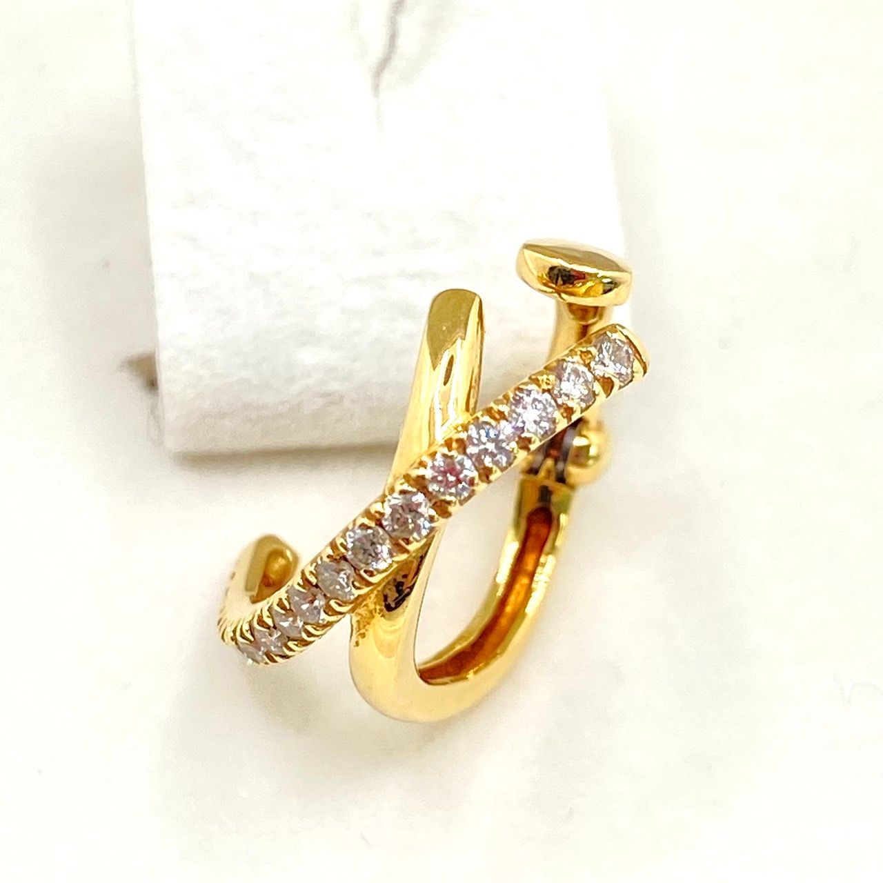 GINZATANAKA ギンザタナカ イヤーカフ K18 YG 750 イエロー