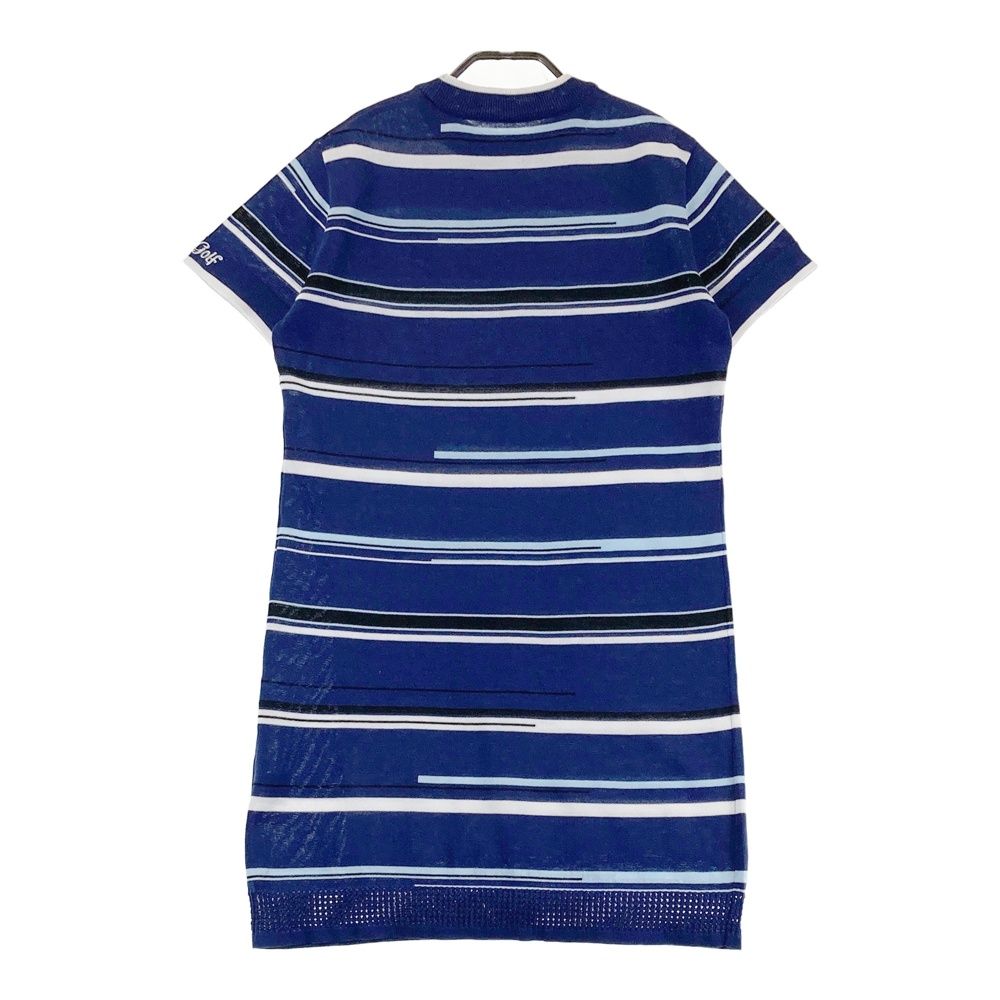 サイズ：L FILA GOLF フィラゴルフ 半袖ワンピース 総柄 ホワイト系