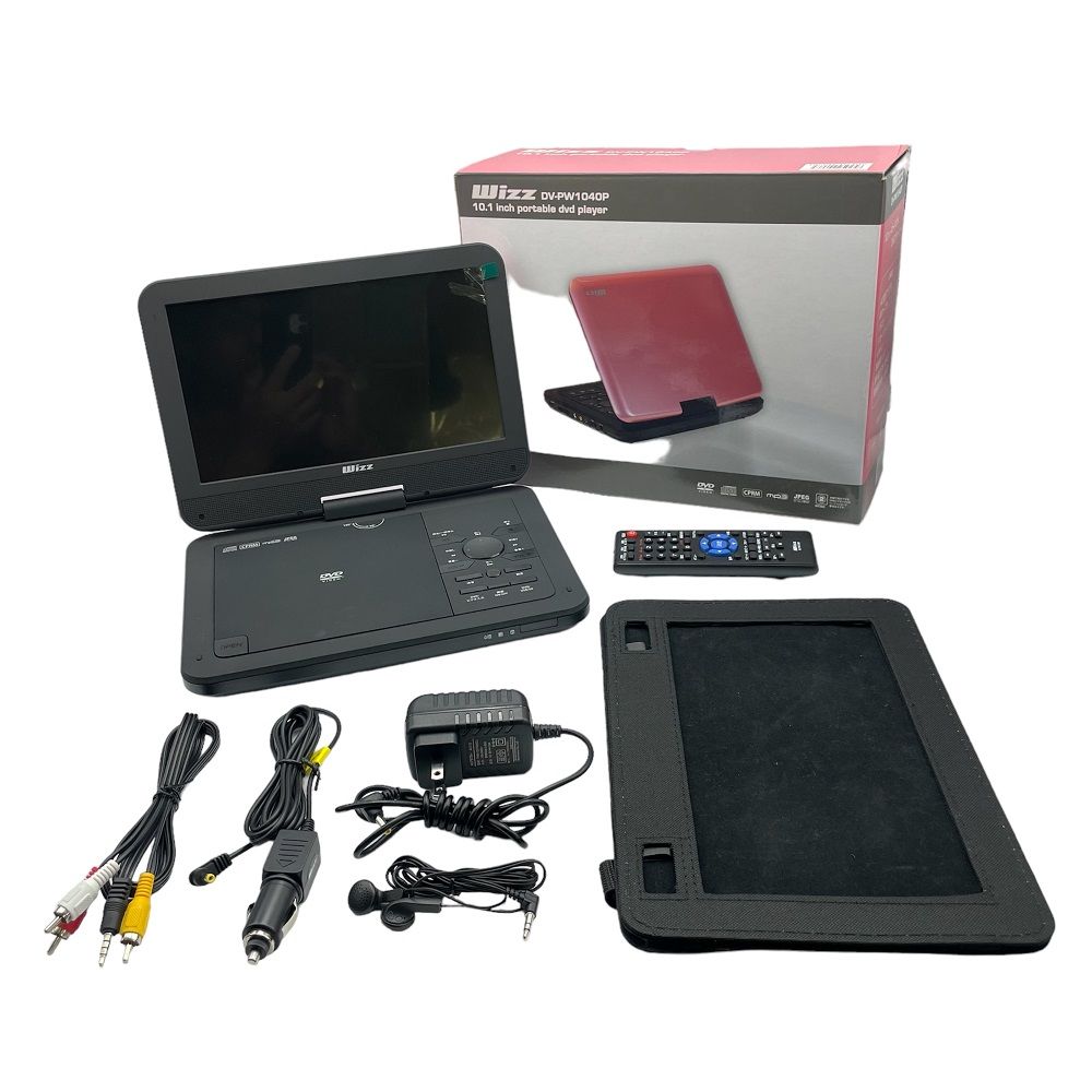 DV-PW1040P(ピンク) Wizz ポータブルDVDプレーヤー 10.1インチワイド 中古 ４