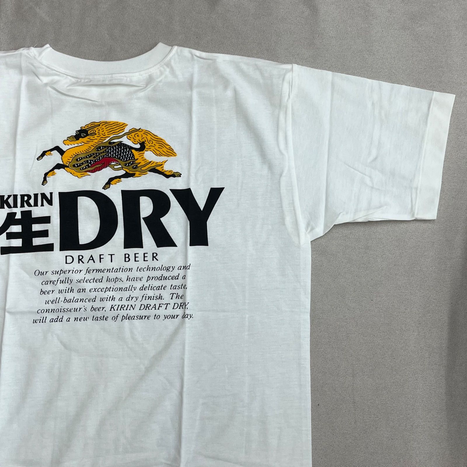 未使用】【レア】キリン 生 ビール ドライ Tシャツ ノベルティ 非売品 