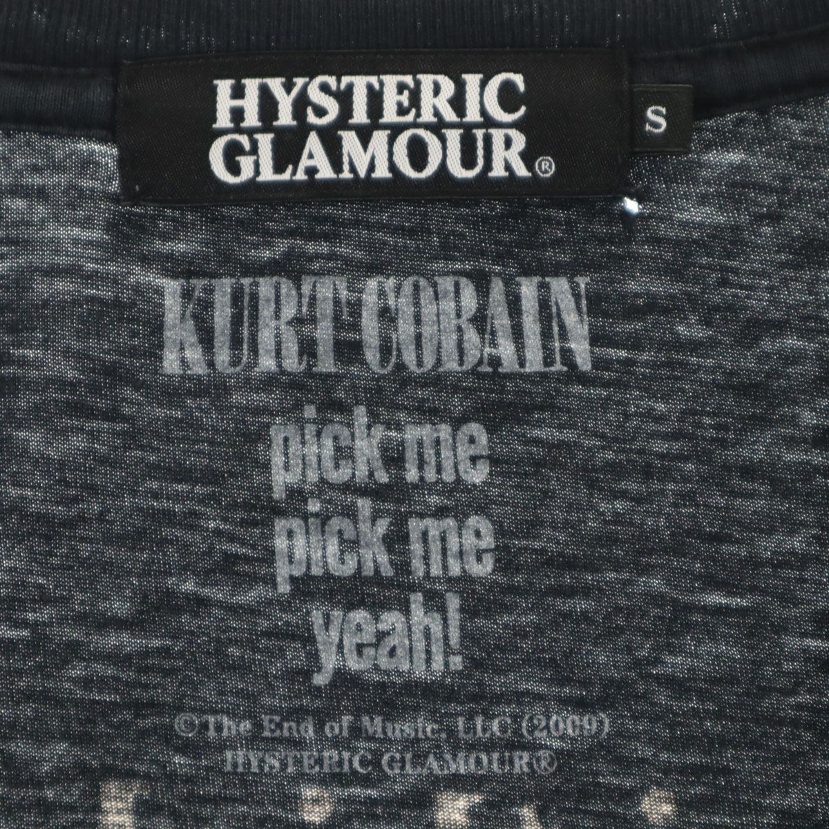 HYSTERIC GLAMOUR ヒステリックグラマー 長袖 カートコバーン Tシャツ 