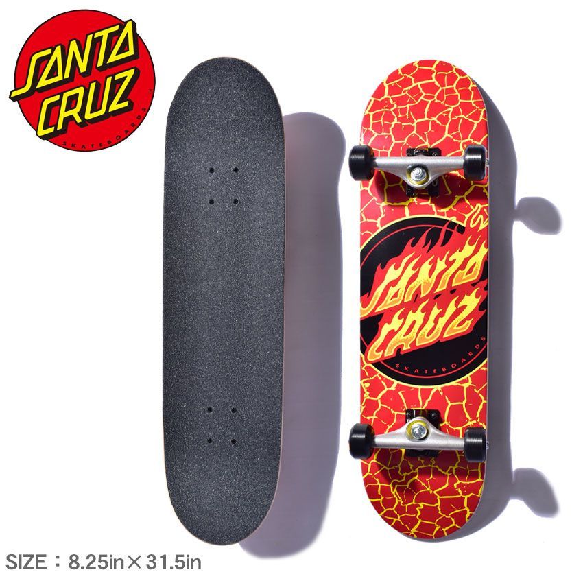 SANTA CRUZ FLAME DOT LARGE SK8 COMPLETES COMPLETES 11116258 カラー:マルチ 品番：73070053