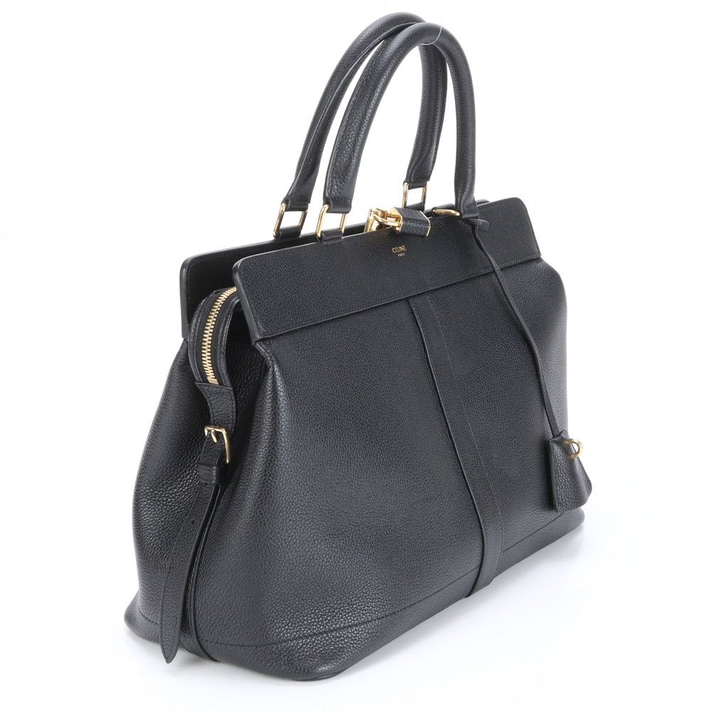 CELINE セリーヌ カバ ファントム スモール バッグ ブラック CELINE セリーヌ カバファントム スモール トートバッグ レザー