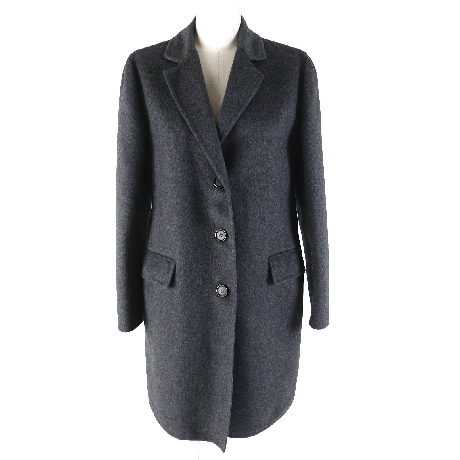 PRADA　バージンウールコート　チャコールグレー PRADAバージンウールコートチャコールグレー