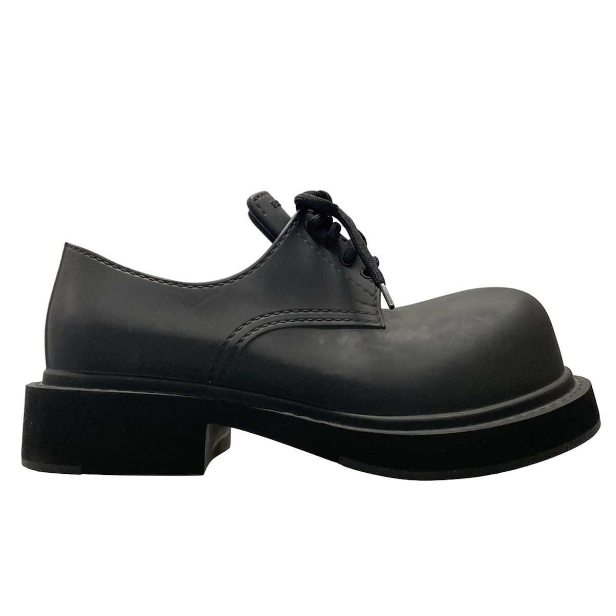 BALENCIAGA バレンシアガ シューズ 38 レディース ステロイドダービー 770703 黒 レザー