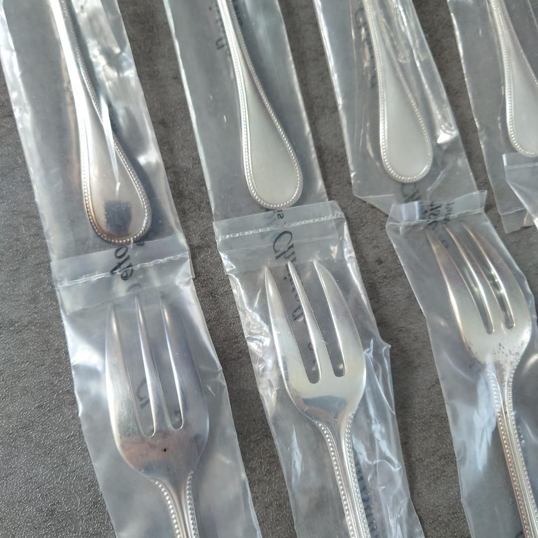 即納 クリストフル パール ケーキフォーク コーヒースプーン 未開封 12点