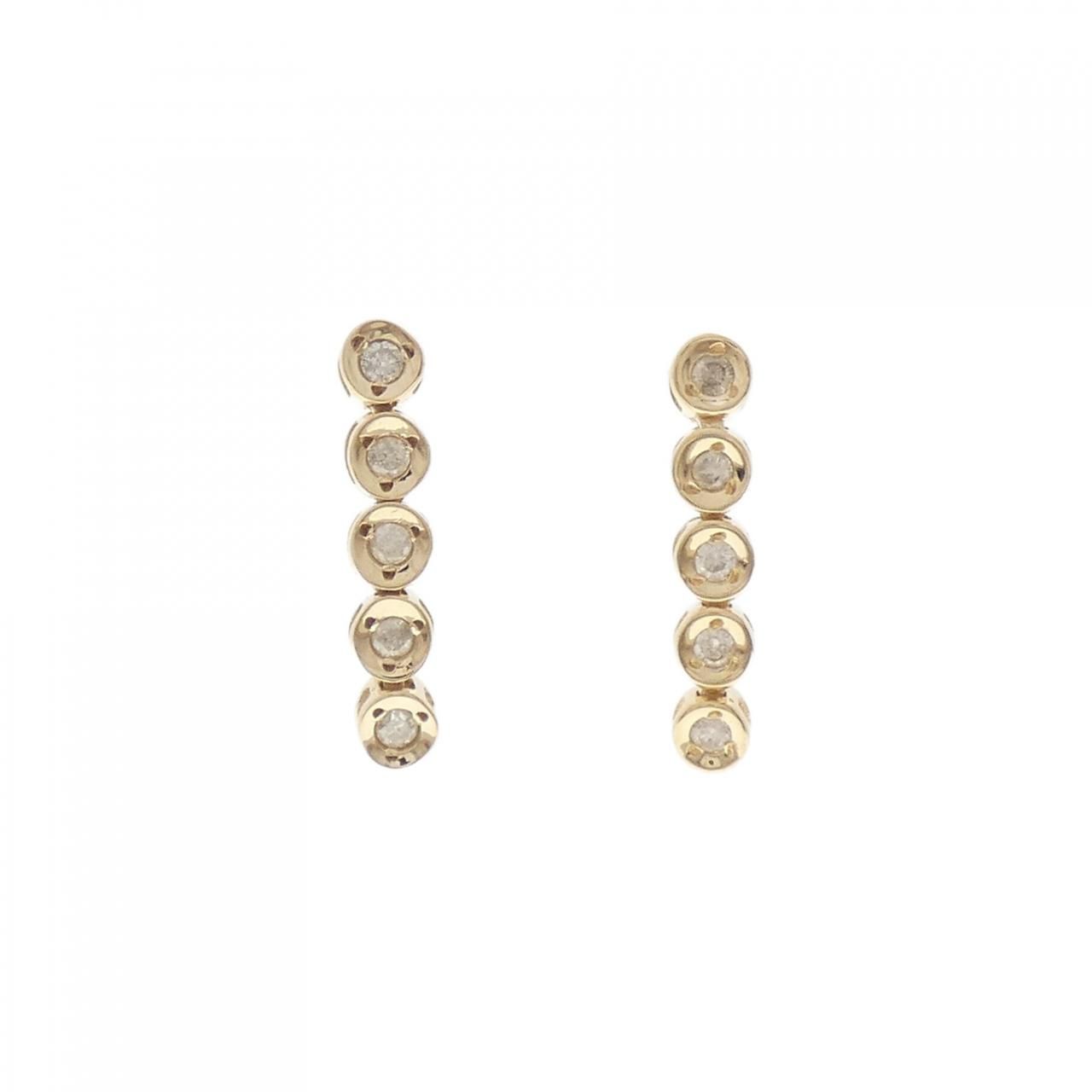 K18YG ダイヤモンド ピアス 0.20CT