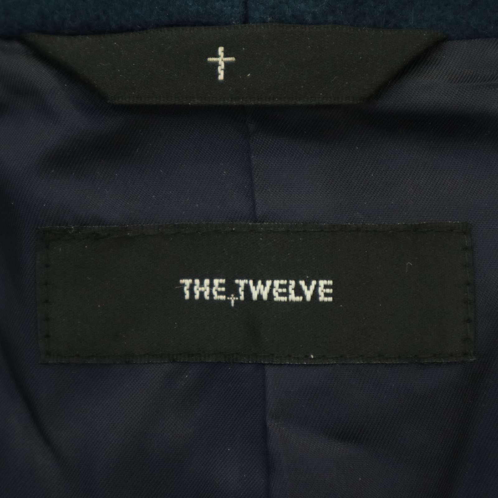 THE TWELVE◆ジャケット/46/ウール/GRY THE TWELVE◇レザージャケット・ブルゾン⁄46⁄レザー⁄BLK⁄⁄