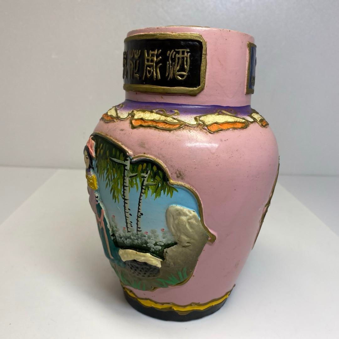 2035 【模写】 岡田三郎助 【 河口湖畔 】 油彩画 62cmx奥行5.5cmx高