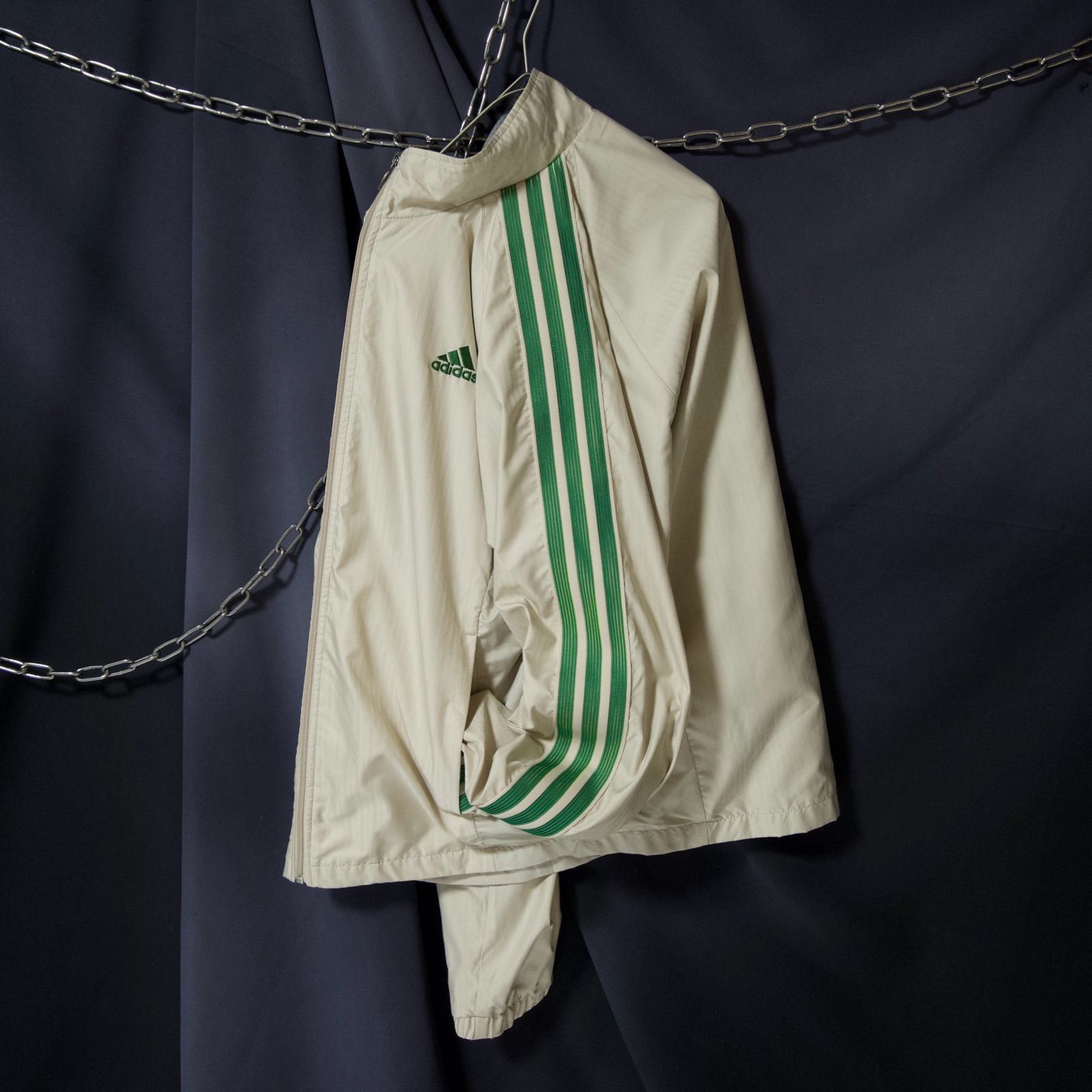 00s c2006 Adidas Setup SilkyBeige Gradation Green Three Line