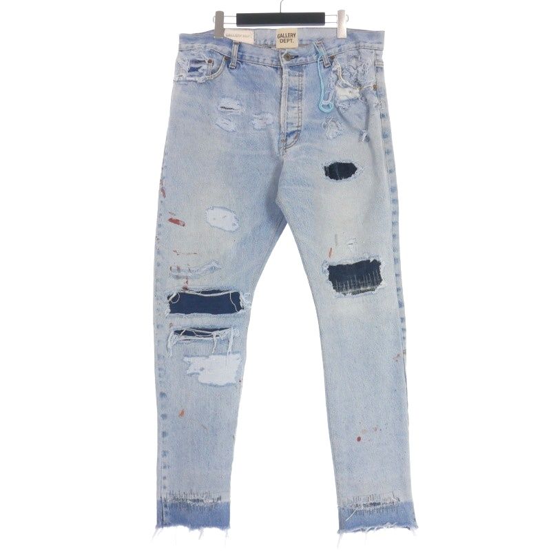 ギャラリーデプト GALLERY DEPT. 5001 再構築 リメイクデニムパンツ ジーンズ 34 インディゴ