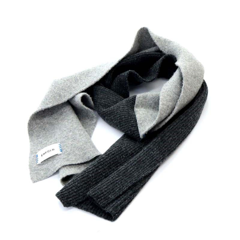 ENFOLD TWO FACE MUFFLER マフラー ENFOLD TWO FACE MUFFLER マフラー