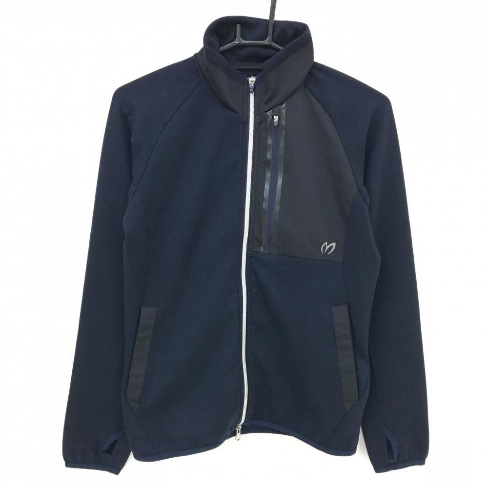 マスターバニー ジャケット ダークネイビー×黒 ダブルジップ 胸ジップ