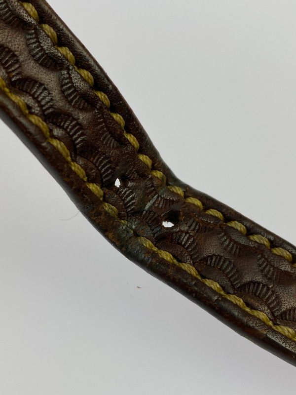 中古品】 SAAD サード 天然石文字盤 レザーバンド クォーツ リスト