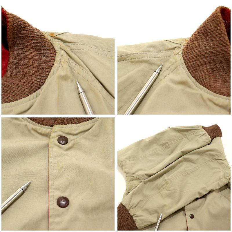 50s vintage BUTWIN リバーシブル スタジャン メンズ Lサイズ相当