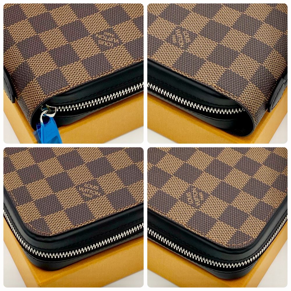 美品 ルイヴィトン ダミエ エベヌ ジッピーウォレット 長財布