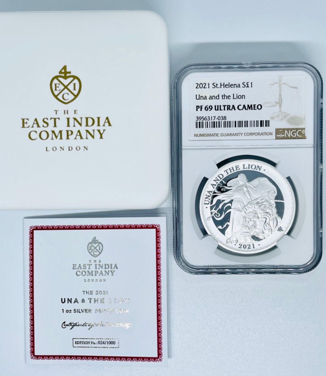 【セントヘレナ】ウナとライオン 2021年 プルーフ 銀貨 イギリス 2020 2021年 ウナとライオン セントヘレナ プルーフ 銀貨 イギリス