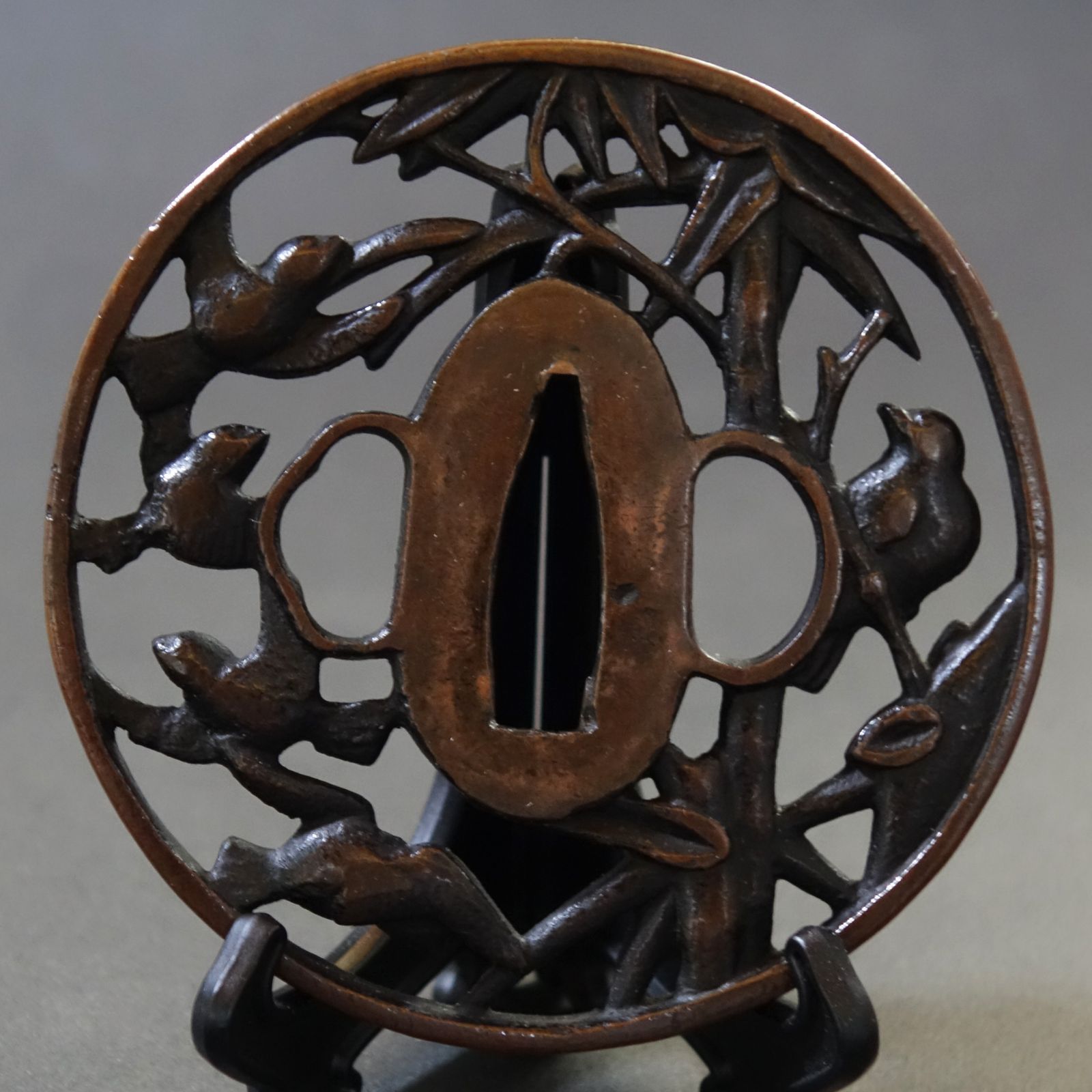 正阿弥秀延在銘 鉄鍔 107g 東Y6-0617☆2Fタエチ 正阿弥秀延在銘 鉄鍔