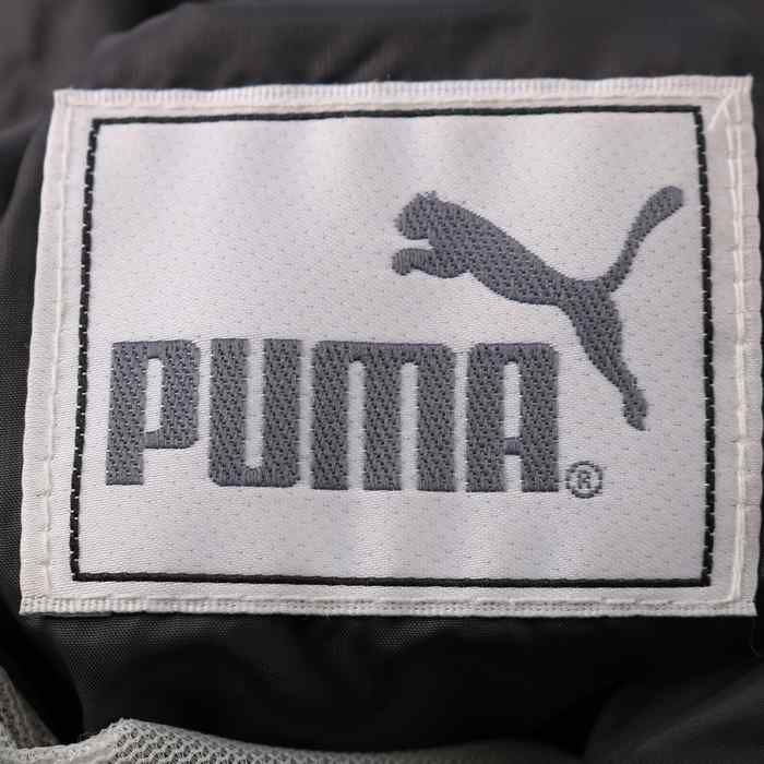 プーマ 中綿ブルゾン スイングトップ リバーシブル ロゴ ジャケット アウター ウール スポーツウェア メンズ Lサイズ グレー PUMA