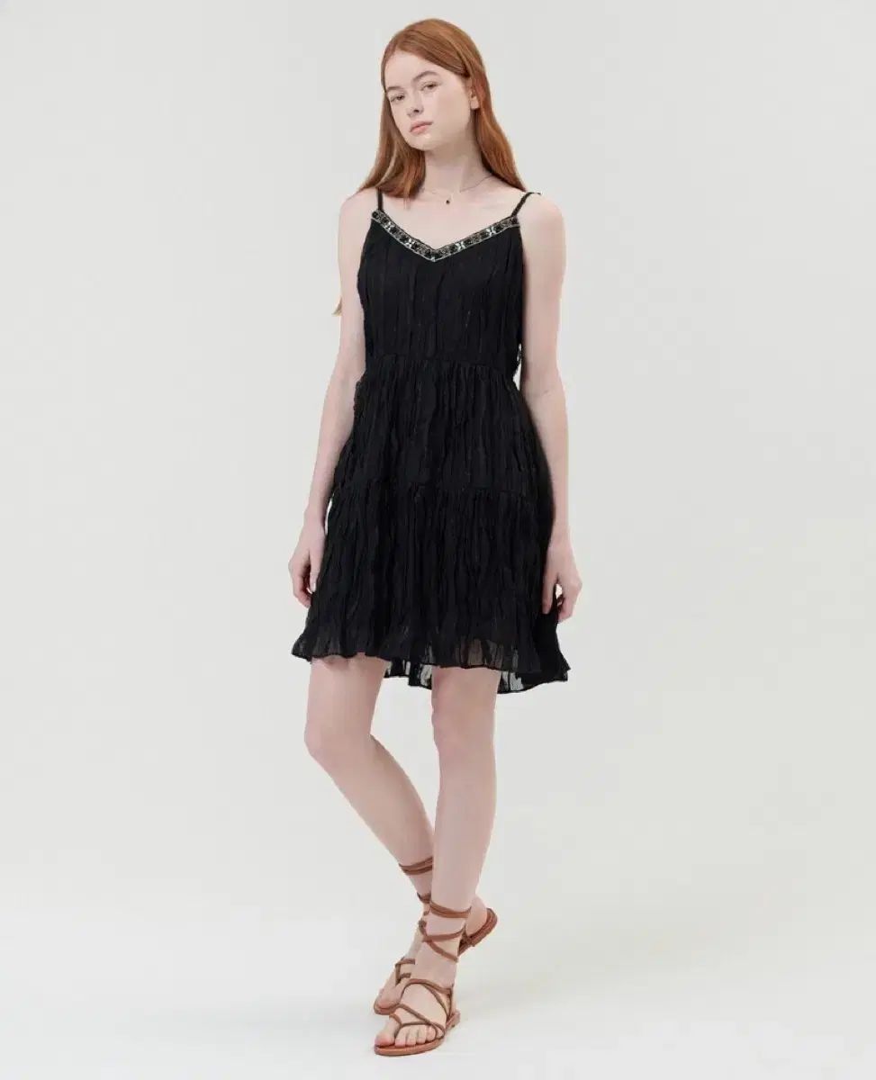 油 LACE SLIP MINI DRESS_BLACK マジュサンドロとウリエル