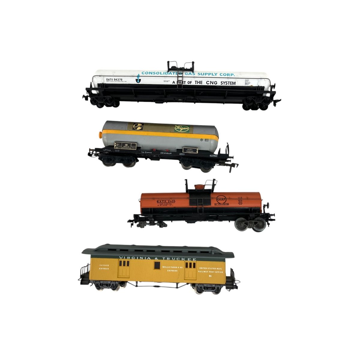 BABY GOOSE No.2 HOn2½ 1:87 鉄道模型 VIRGINIA & TRUCKEE 貨物車 タンク車等 4両セット 外国車両 鉄道