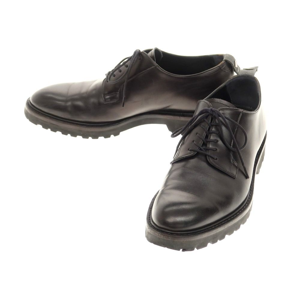 中古】ダブルエイチ WH WH-0001 プレーントゥ ドレスシューズ ブラック  