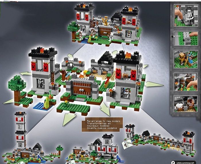 LEGO レゴ マインクラフト マイクラ 風 ブロック 互換 要塞 ザ