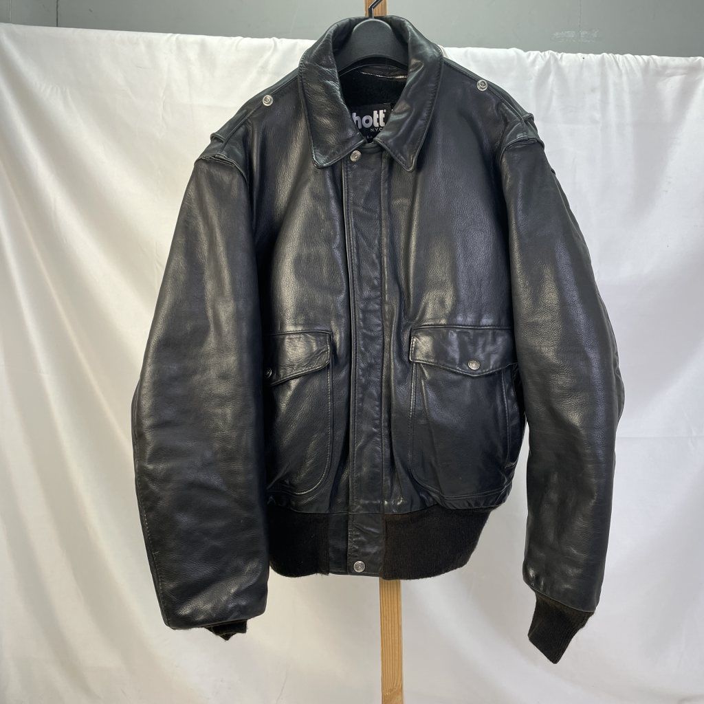Schott フライトジャケット　A-2 184SM 40 楽天市場】ショット SCHOTT 184SM A-2 レザーフライトジャケット