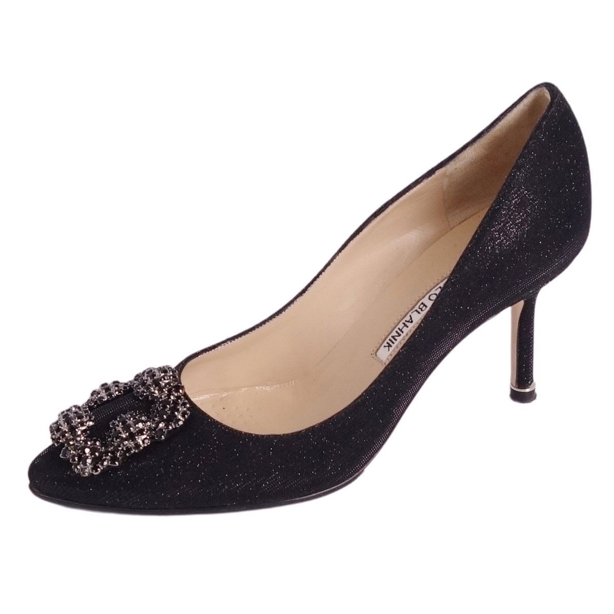 マノロ ブラニク Manolo Blahnik パンプス ハンギシ ファブ
