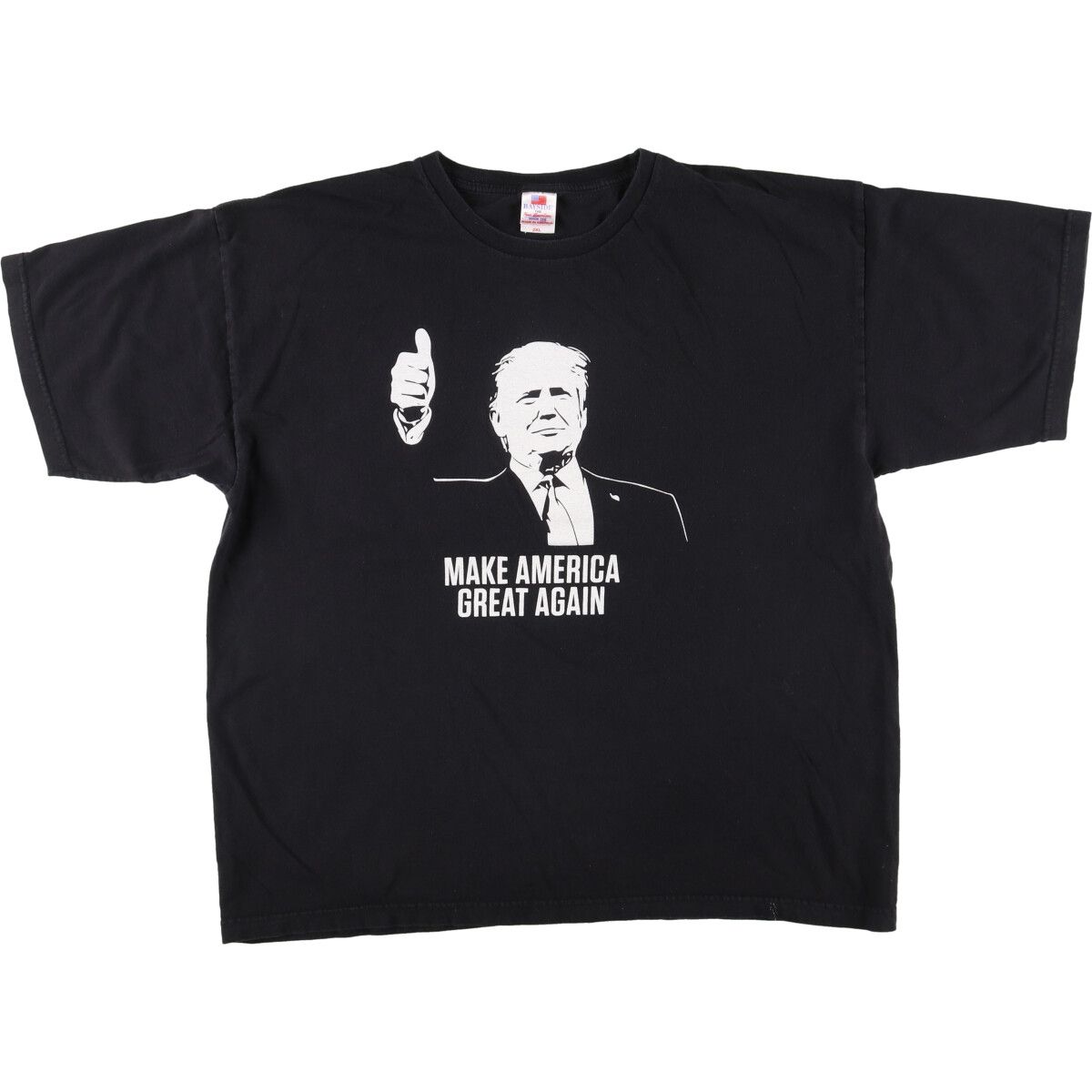 古着 BAYSIDE Donald Trump ドナルドトランプ プリントTシャツ USA製 メンズXXL/eaa438310