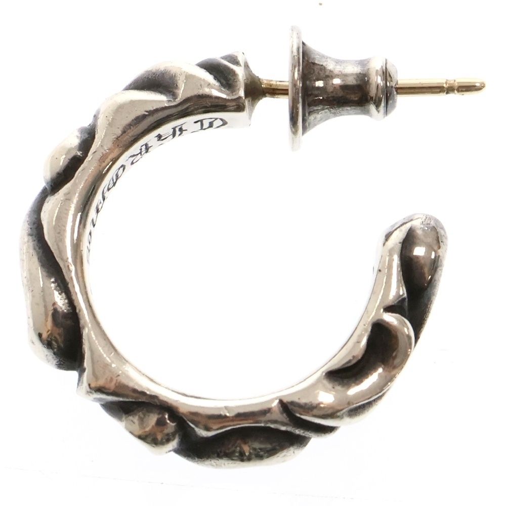 CHROME HEARTS クロムハーツ HOOP SCROOL スクロール フープピアス シルバー