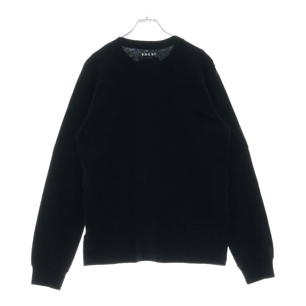 人気の春夏 Sacai (サカイ) 21SS ×KAWS Flock Print Long Sleeve T-Shirt トップス