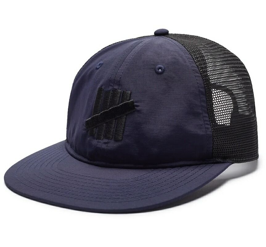 Undefeated Nylon Mesh Icon Snapback Hat Cap Navy キャップ 送料無料