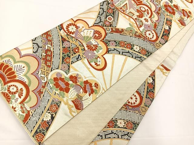 佐賀錦　六通柄袋帯　『渦巻文　惑星』　銀糸　正絹　逸品【E】 佐賀錦 六通柄袋帯 『渦巻文 惑星』 銀糸 正絹 逸品【E】 - メルカリ