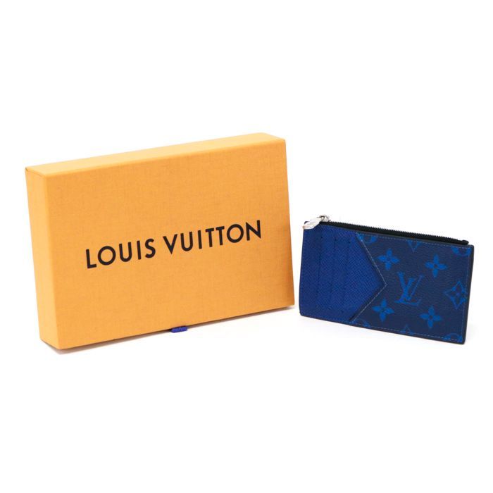 ルイヴィトン LOUIS VUITTON コインカード ホルダー タイガ / モノグラム (PVC / レザー) M30270 カードケース  コインケース フラグメントケース カードホルダー ミニ財布 メンズ コバルト (ブルー) 中古 mbb06006 - メルカリ