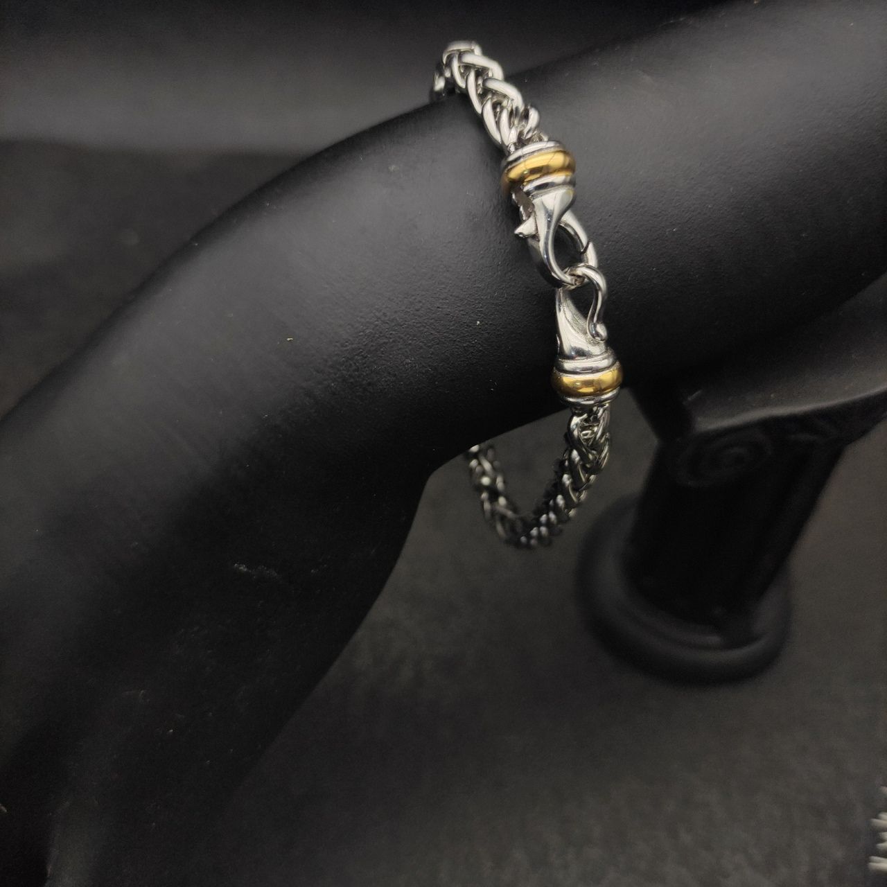 デイビット・ユーマン メンズ ブレスレット・バングル・アンクレット アクセサリー Waves Dagger Bracelet with Pave Black Diamonds メンズアクセサリーブレスレットMen\u0027s bracelet David Yurman