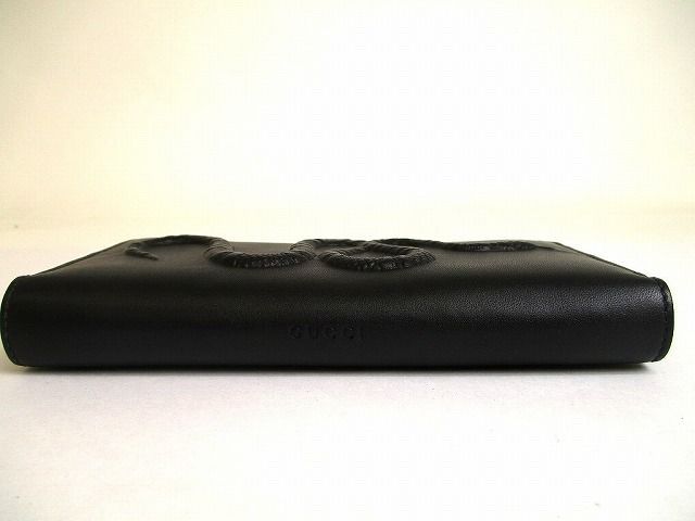 グッチ GUCCI GG レザー キングスネーク 蛇 モチーフ ラウンド