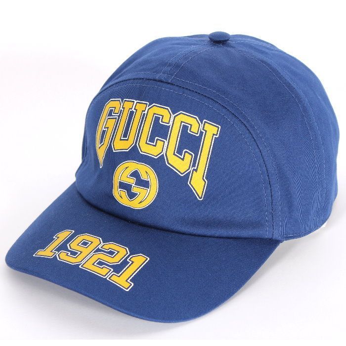 お値下げ！】 GUCCI グッチ ベースボールキャップ 773135 4HA7F ブルー 