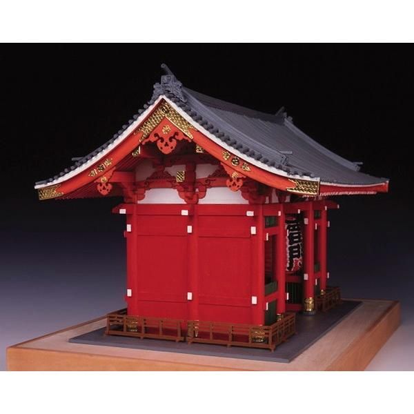 ウッディジョー 1/50 雷門 塗装タイプ 木製模型 組立キット 新品未開封