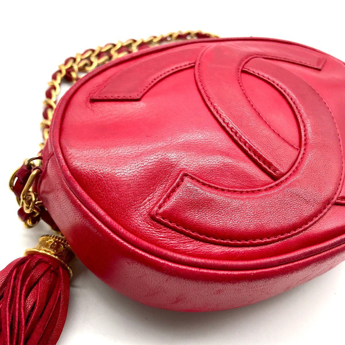 CHANEL シャネル デカココマーク フリンジ ミニ カメラ チェーン  