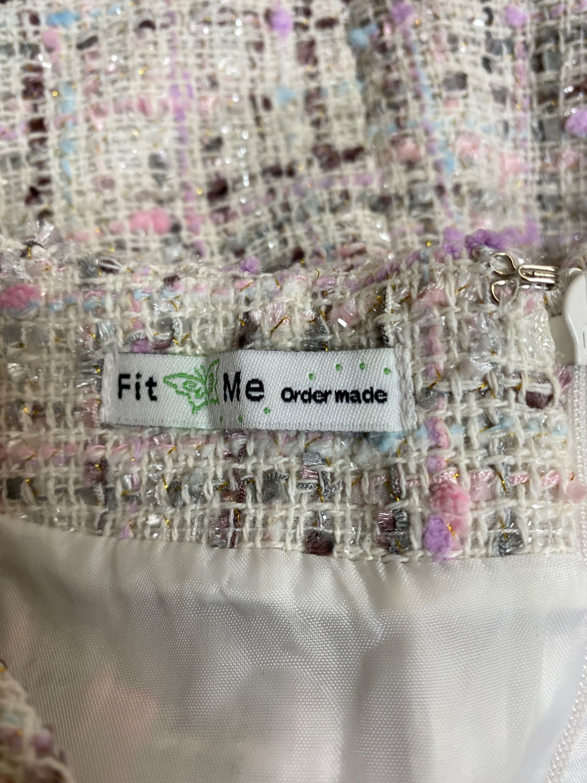 A【A15-65】◇Fit Me サイズ不明 ワンピース 白色 ピンク - メルカリ