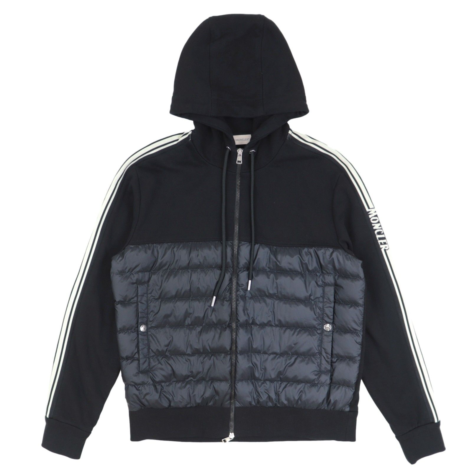 ⭐MONCLERスエット切替ハイブリッドパーカー⭐美品 ⭐MONCLERスエット切替ハイブリッドパーカー⭐美品 （【楽天市場